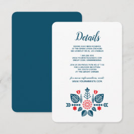 skandinavische Liebe | Angaben zum Hochzeitgast Einladung