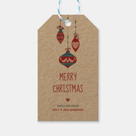 Skandinavische Liebe Weihnachten Geschenkanhänger