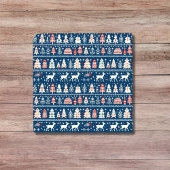 Skandinavische Marine Blauer Weihnachtsbaum Nordic Fliese