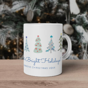 skandinavische Minimalistische Weihnachtsbäume Kaffeetasse