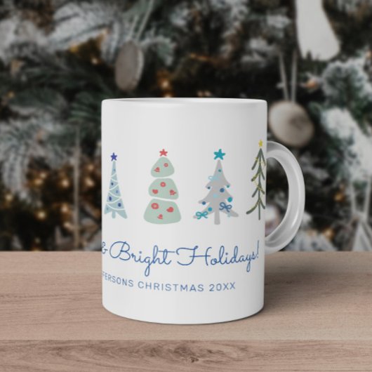 skandinavische Minimalistische Weihnachtsbäume Kaffeetasse