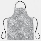 Skandinavische Monochrome Waves Schürze (Vorderseite)