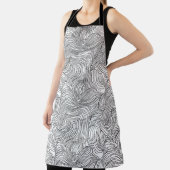 Skandinavische Monochrome Waves Schürze (InSitu)