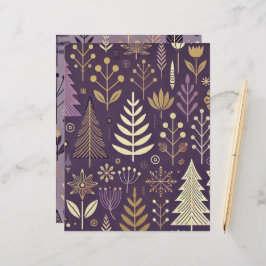 Skandinavische Naturschutzbücher lila & Gold