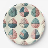Skandinavische Ostereier-Papierplatten Pappteller (Vorderseite)