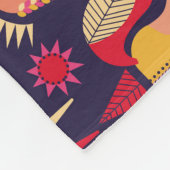 Skandinavische Pferde: Dekoratives Nahtloses Desig Fleecedecke (Ecke)