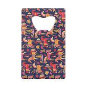 Skandinavische Pferde: Dekoratives Nahtloses Desig Geldbeutel Flaschenöffner (Rückseite)