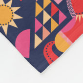 Skandinavische Pferde Muster nahtlos Design. Dekor Fleecedecke (Ecke)