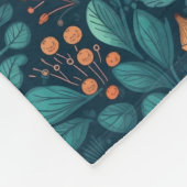 Skandinavische Pflanze und Blume Fleece Blanket (Ecke)