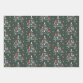 Skandinavische Rentiererbse Geschenkpapier Set (Vorderseite 2)