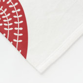 Skandinavische rote Herz-Fleece-Decke Fleecedecke (Ecke)