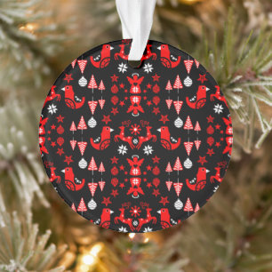 Skandinavische saisonale Wohngestaltung Ornament