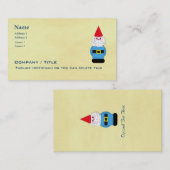 Skandinavische Schleppangel oder Gnome Visitenkarte (Vorne/Hinten)