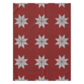 Skandinavische Schneeflocke-Kreuz-Stich-Tischdecke Tischdecke (Vorderseite)