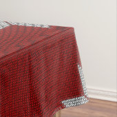 Skandinavische Schneeflocke-Kreuz-Stich-Tischdecke Tischdecke (Beispiel)