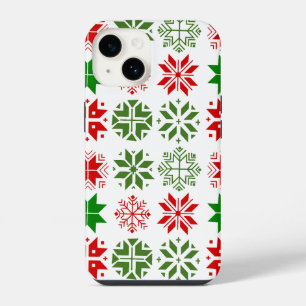 Skandinavische Schneeflocken iPhone 14 Hülle