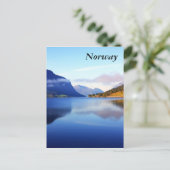 Skandinavische Schönheit, Norwegen Postkarte (Stehend Vorderseite)