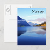 Skandinavische Schönheit, Norwegen Postkarte (Vorne/Hinten)