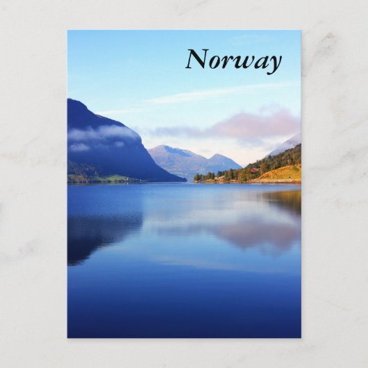 Skandinavische Schönheit, Norwegen Postkarte (Vorderseite)