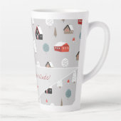 Skandinavische Skandinavische Wintermustertypograf Milchtasse (Rechts)