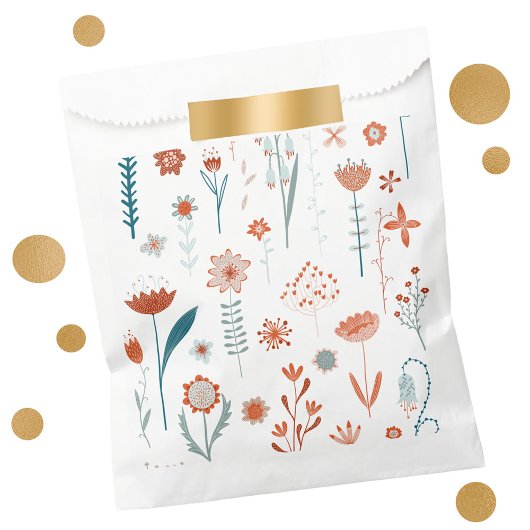 Skandinavische Sommer-Blume Geschenktütchen