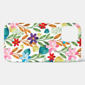 Skandinavische Sommer farbenfrohe Frühlingsblumen Case-Mate iPhone Hülle (Rückseite (Horizontal))