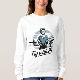 Skandinavische Stewardess Damen Basic Sweatshirt