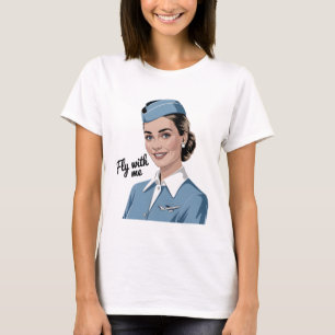 Skandinavische Stewardess Damen Basic T-Shirt