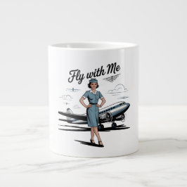 Skandinavische Stewardess-Spezialtasse Jumbo-Tasse