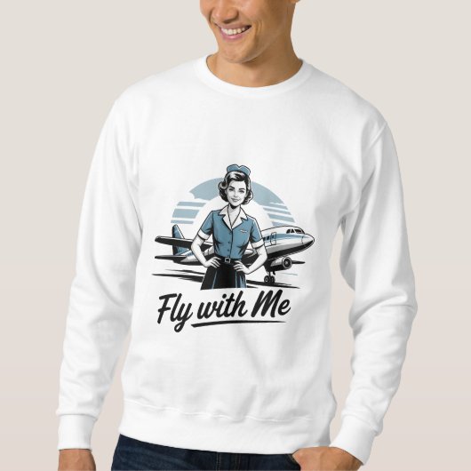 Skandinavische Stewardess Sweatshirt (Vorderseite)