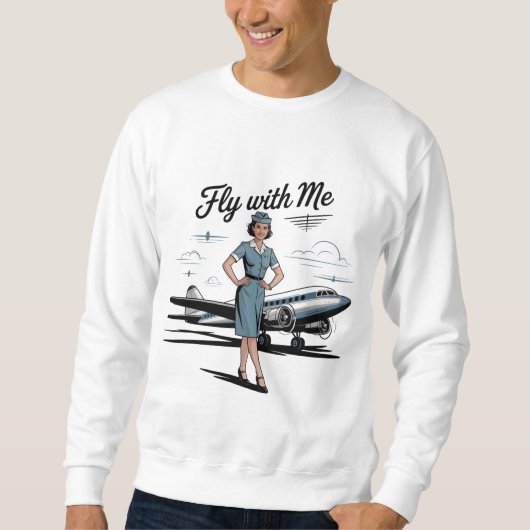 Skandinavische Stewardess Sweatshirt (Vorderseite)