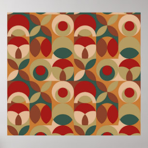 Skandinavische Stilgeometrie Minimaler Artwork Poster