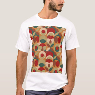 Skandinavische Stilgeometrie Minimaler Artwork T-Shirt