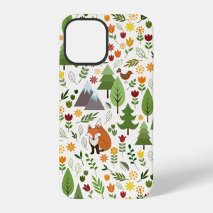 Skandinavische Stilillustrationen auf Creme-Muster iPhone 12 Pro Hülle