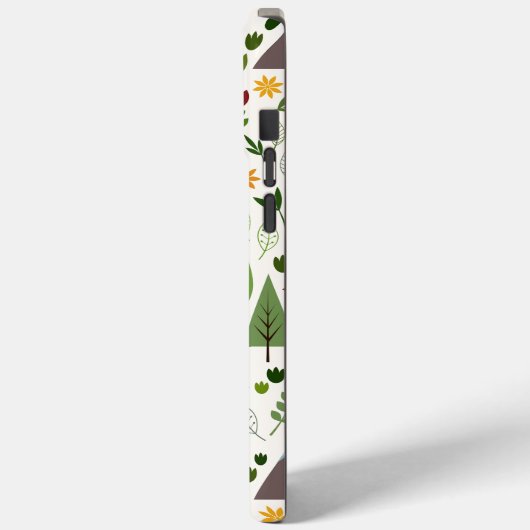 Skandinavische Style Illustrationen auf Crememuste Case-Mate iPhone Hülle (Rückseite / Links)