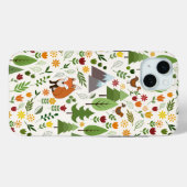 Skandinavische Style Illustrationen auf Crememuste Case-Mate iPhone Hülle (Rückseite (Horizontal))