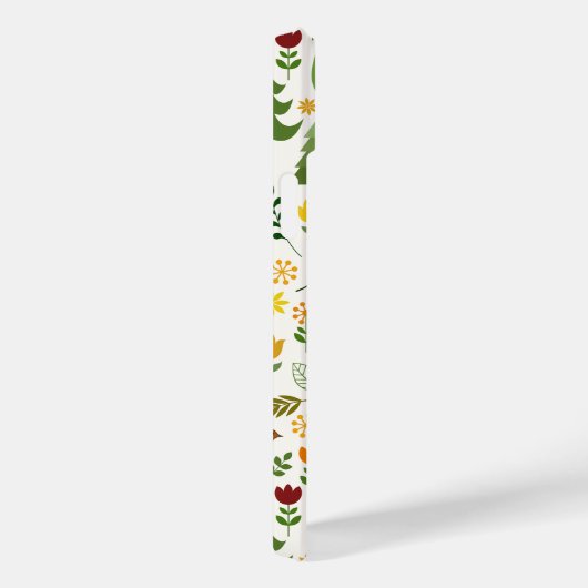 Skandinavische Style Illustrationen auf Crememuste Case-Mate iPhone Hülle (Rückseite / Rechts)