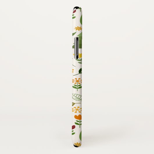 Skandinavische Style Illustrationen auf Crememuste Case-Mate iPhone Hülle (Hinten/Rechts)