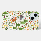 Skandinavische Style Illustrationen auf Crememuste Case-Mate iPhone Hülle (Rückseite (Horizontal))