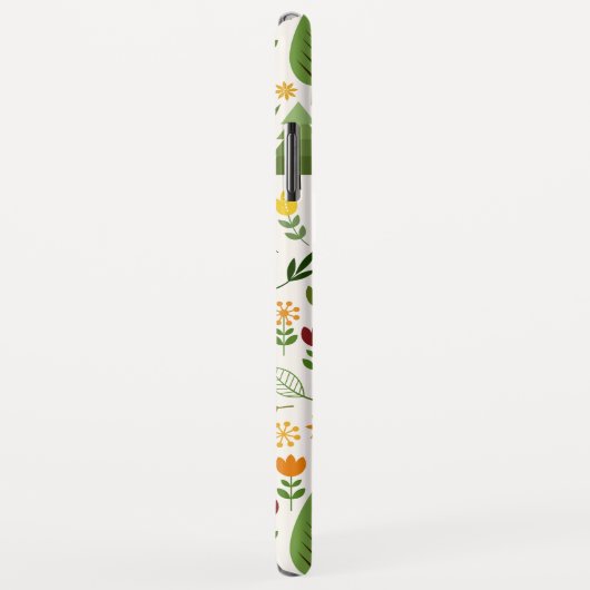 Skandinavische Style Illustrationen auf Crememuste Case-Mate iPhone Hülle (Hinten/Rechts)