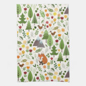 Skandinavische Style Illustrationen auf Crememuste Geschirrtuch (Vertikal)