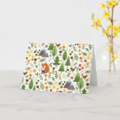 Skandinavische Style Illustrationen auf Crememuste Karte (Gelbe Blume)