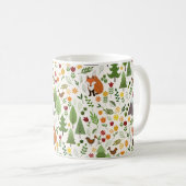 Skandinavische Style Illustrationen auf Crm Rpt Pt Kaffeetasse (VorderseiteRechts)