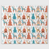 Skandinavische Tiere Weihnachtsbroschüre Geschenkpapier (Flach)