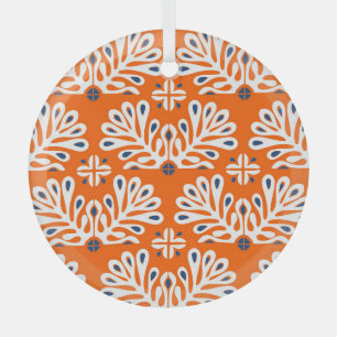 Skandinavische Tradition: Ethnisches Blumenmosaik. Ornament Aus Glas