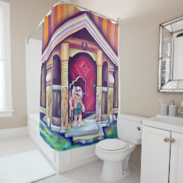 Skandinavische Trolle - Equinus Duschvorhang