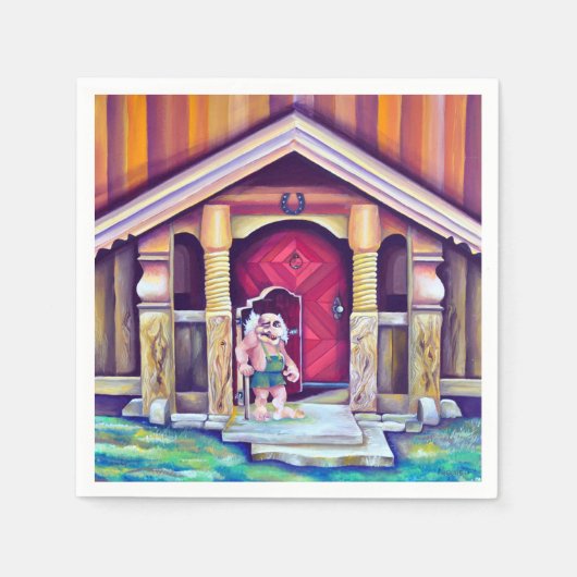 Skandinavische Trolle Schweden Traditionen Serviette (Vorderseite)