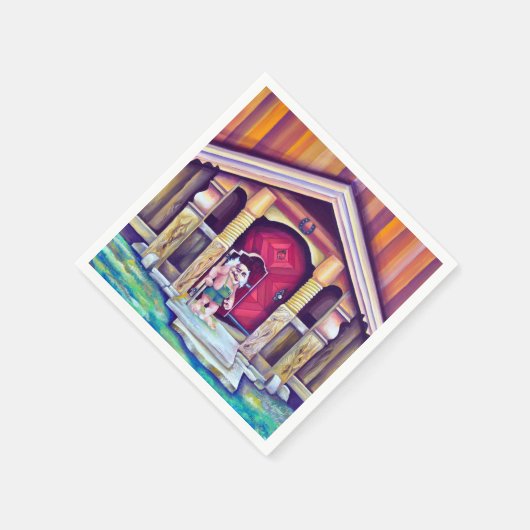 Skandinavische Trolle Schweden Traditionen Serviette (Ecke)