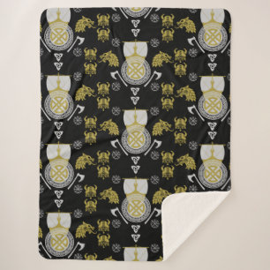 skandinavische Viking Norsemen-Wohngestaltung Sherpadecke