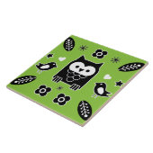 Skandinavische Vogelkunst Fliese (Seite)